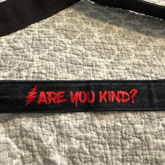 Custom Grateful Dead Blue Crossbody Bag with Decorative Patches - One of a Kind! - Picture 8 of 10